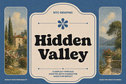 Brackenly - Retro Display Font, a Serif Font by NTC Graphic (Thumbnail 3 of 12)