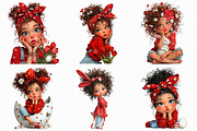 Whimsical Easter Girl Clipart, an Illustration by Libby Wishes (Thumbnail 5 of 8)