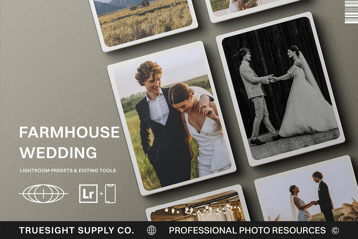 Farmhouse Wedding - Lightroom Preset, a Preset Add-On by Truesight Supply Co. (Photo 1 of 10)