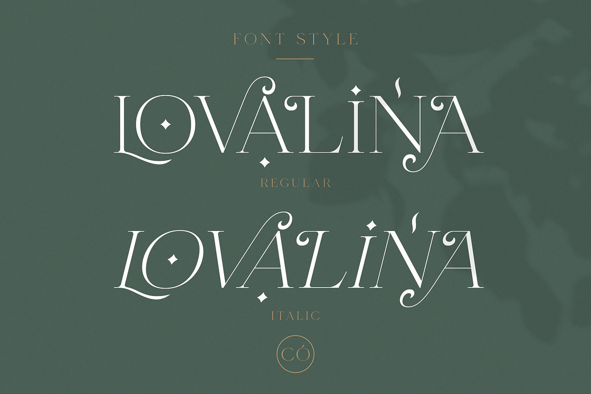 Lovalina - Elegant Serif Font Family preview 5