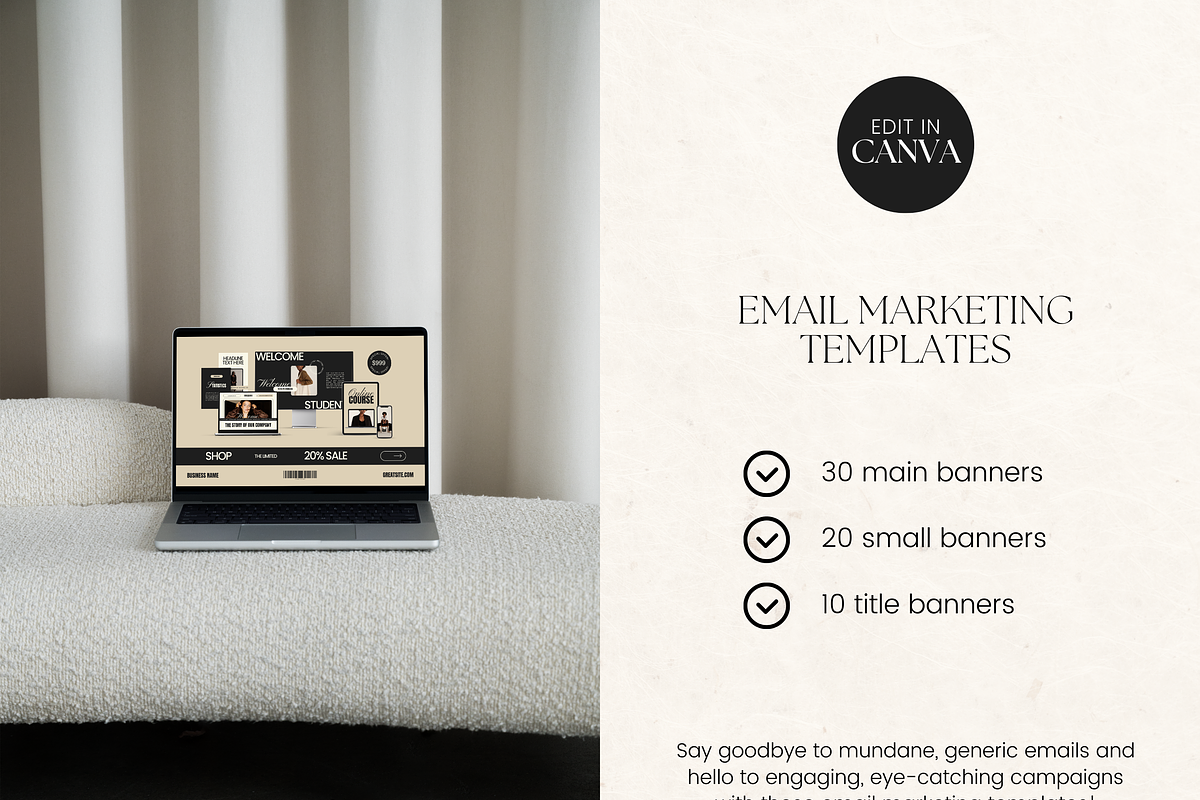 Email Marketing Newsletter Template, an Email Template by Branding Babe Co. (Photo 2 of 9)