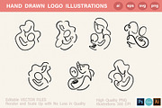 Mother and Baby Vector Pack +SVG, a Graphic by Katrinelly (Thumbnail 5 of 11)