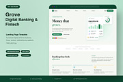 Digital Banking & Fintech Website, an UI Kit Template by Pitchlook.Studio (Thumbnail 1 of 3)