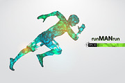 Silhouettes of running athlete, man, a Healthcare Illustration by Matrosovv (Thumbnail 2 of 4)