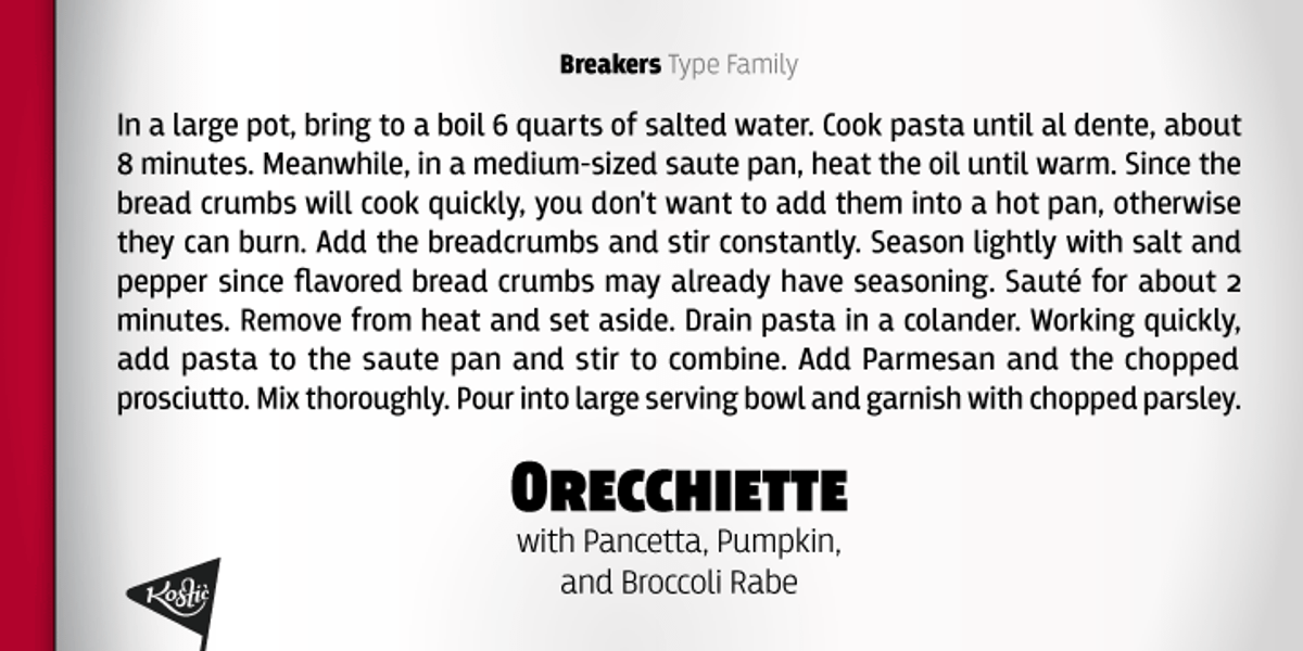 Breakers, a Sans Serif Font by Kostic Type Foundry (Photo 7 of 10)