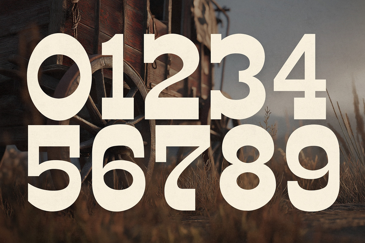 Buffalo Range - Slab Serif Font, a Slab Serif Font by HipFonts (Photo 10 of 10)