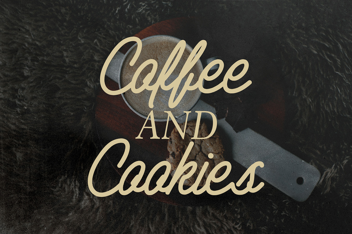 Heatched Monoline Script Font Retro, a Script Font by Maulana Creative (Photo 2 of 7)