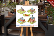 City Map Tiles Farm Elements, an Illustration by Aurielaki Stock Images (Thumbnail 2 of 4)