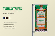 Tunes & Treats - Flag Banner, a Print Template by StreaksideStd (Thumbnail 1 of 3)