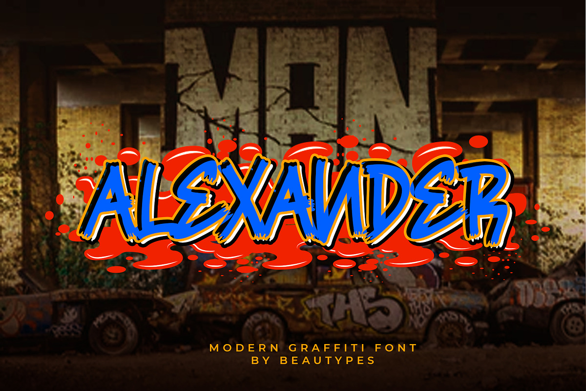 Spooky Brush | Graffiti Brush Font, a Font by Beautypes (Photo 5 of 7)