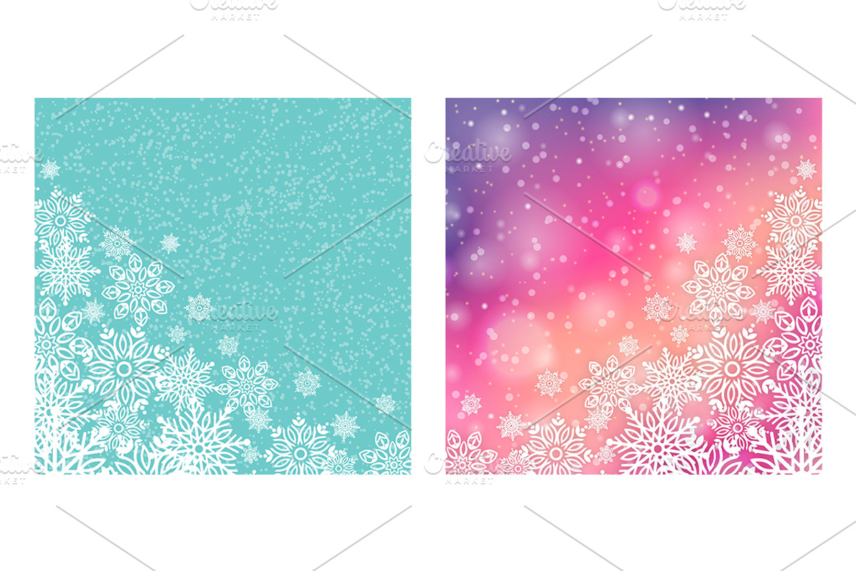 Snowflake christmas background, a Decorative Illustration by jelisua88 (Photo 2 of 3)