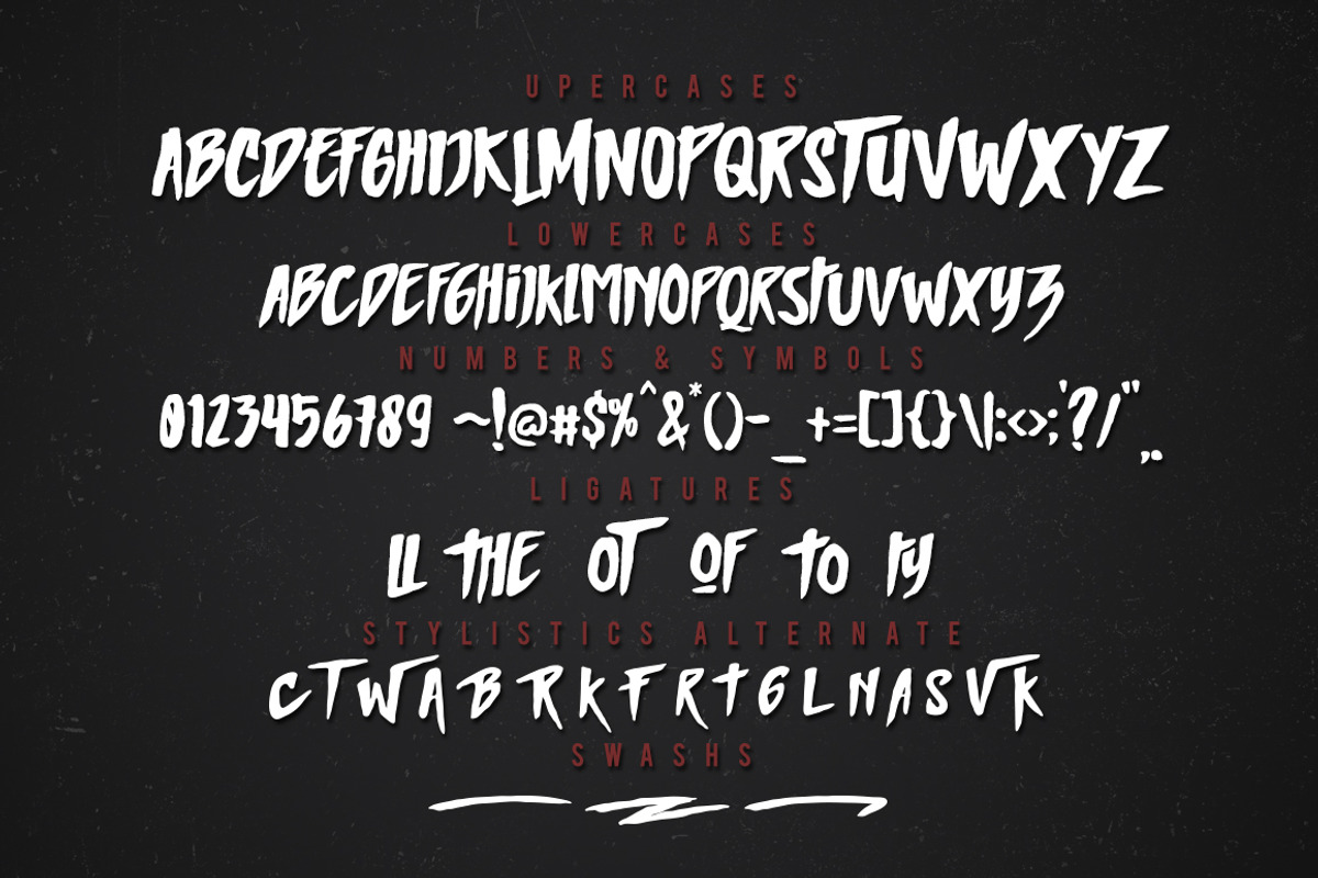 MIGHTY Typeface + Extra Badges preview 2