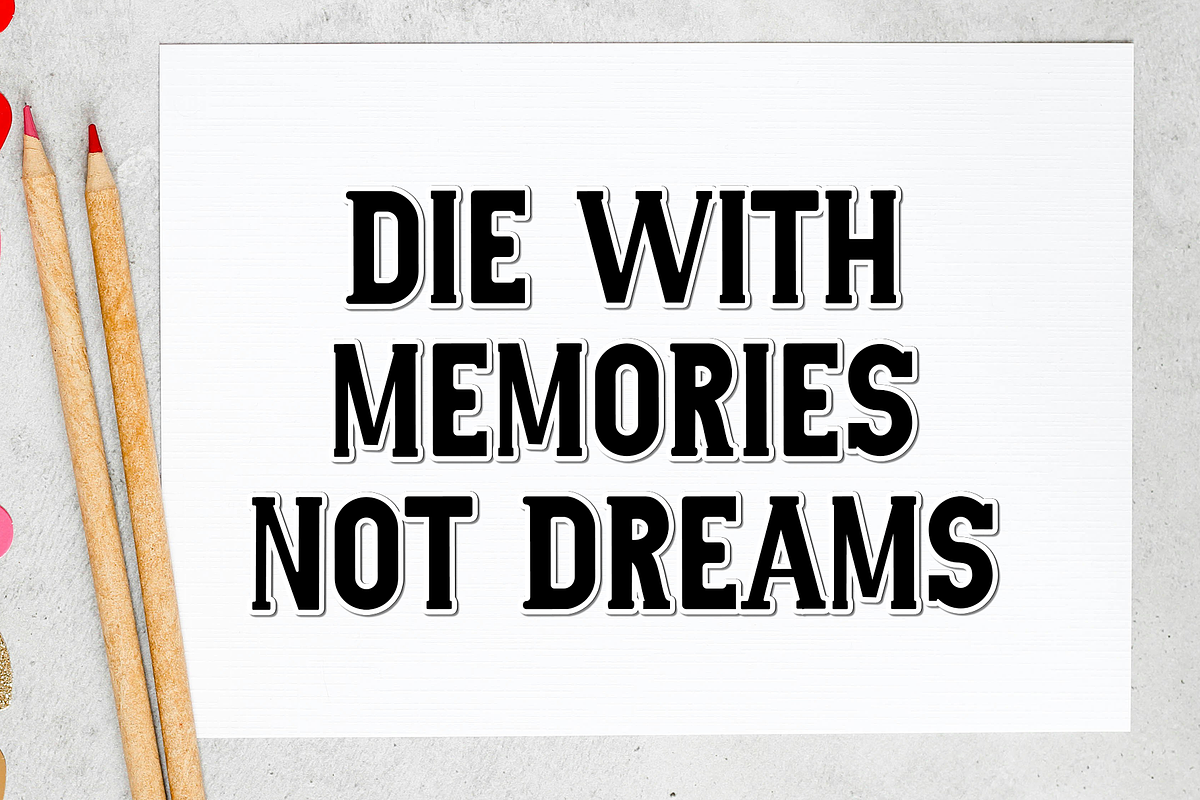 Shadow Block, a Script Font by InermediaSTUDIO (Photo 7 of 8)