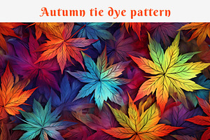 Autumn Tie Dye Pattern