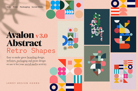AVALON Retro Abstract Shapes ver 3