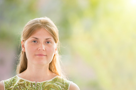 Young woman with red long hair stock photo containing woman and window, a Person Photo by Vapi