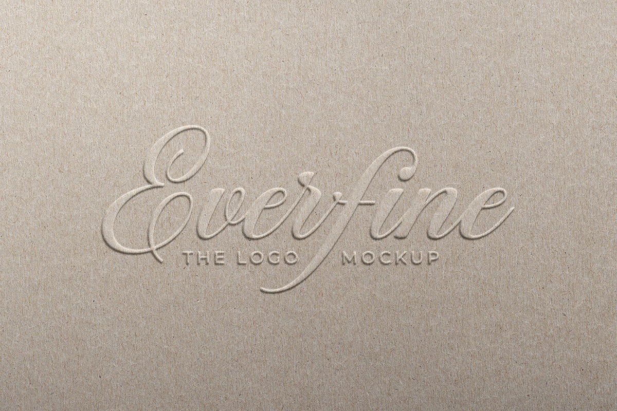 Embossed Paper Logo Mockup, a Product Mockup by Smart Works