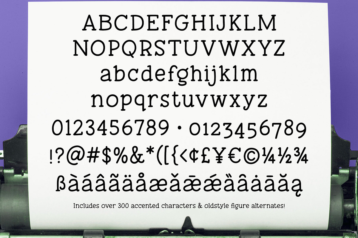 Tippy Tappy Type: a typewriter font! preview 2