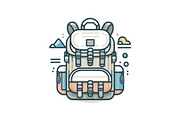 Adventure Hiking Bag Icons, an Object Graphic by yasushie (Thumbnail 3 of 16)