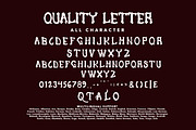 Quality Letter, a Blackletter Font by HATFSTUDIO (Thumbnail 7 of 8)