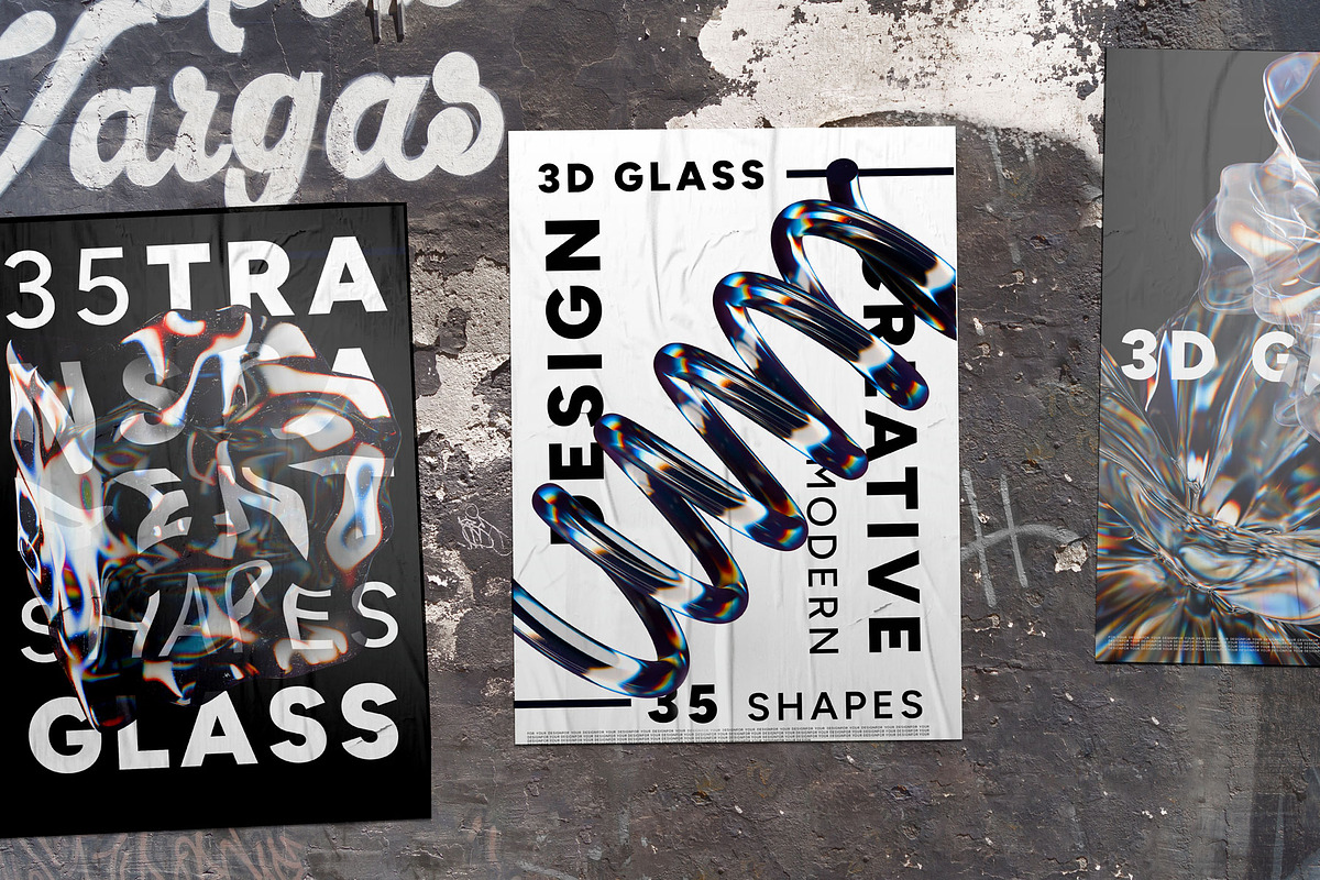 3D Glass| PNG Shape + Transparents, an Object Graphic by Imagine Storm (Photo 8 of 8)