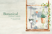 Watercolor Hanging Plant Sky Garden, an Illustration by plaidGecko (Thumbnail 8 of 8)