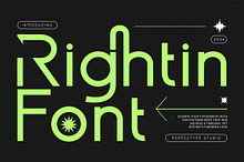 Rightin Modern Sans Serif Font