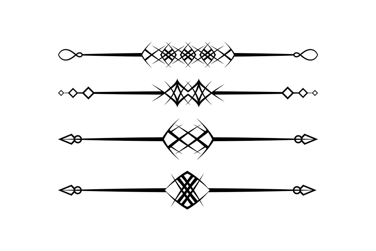 Abstract Decorative Lines Dividers, a Marketing Template by Photoshop Action (Photo 5 of 6)