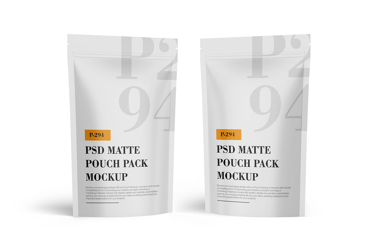 PSD Matte Pouch Mockup, a Packaging Mockup by Ram Studio LLC (Photo 5 of 13)