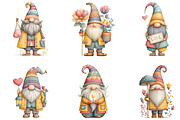Whimsical Quirky Gnome Clipart, an Illustration by CraftArtStudio (Thumbnail 6 of 6)