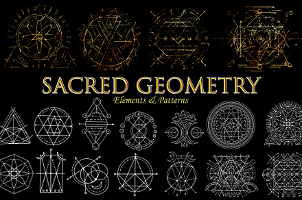 Sacred Geometry Collection, a Pattern Graphic by Samiramay