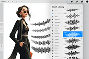 Procreate Lace Border Brushes, a Brush Add-On by HopeArtIllustration (Thumbnail 4 of 5)