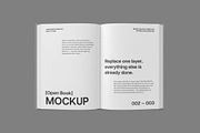 Opened Hardcover Book Mockup, a Books & Magazine Mockup by Design Squad (Thumbnail 3 of 4)