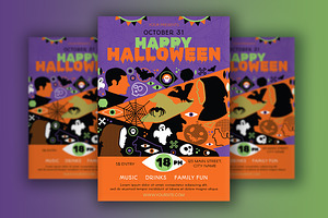 Halloween Art Poster, a Poster Template by barsrsind