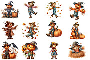 Halloween Scarecrows clipart, an Illustration by Designworld (Thumbnail 2 of 5)