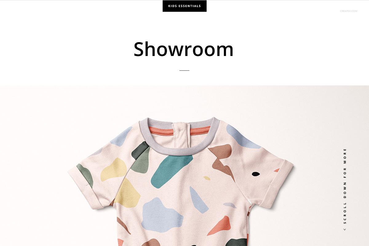Girl's Cotton Playsuit Mockup Set, an Apparel Mockup by creatsy5 (Photo 4 of 7)
