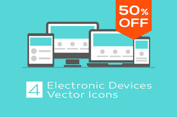 Electronic Devices Vector Icons