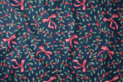 Christmas Mistletoe Seamless Pattern, a Pattern Graphic by SirenaArt (Thumbnail 7 of 16)