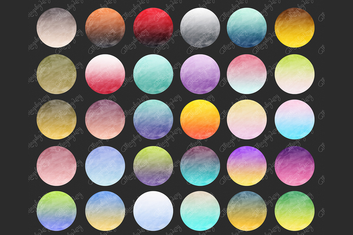30 Ombre Two Tone Circle Frames PNG, an Object Graphic by ThingsbyLary (Photo 9 of 10)