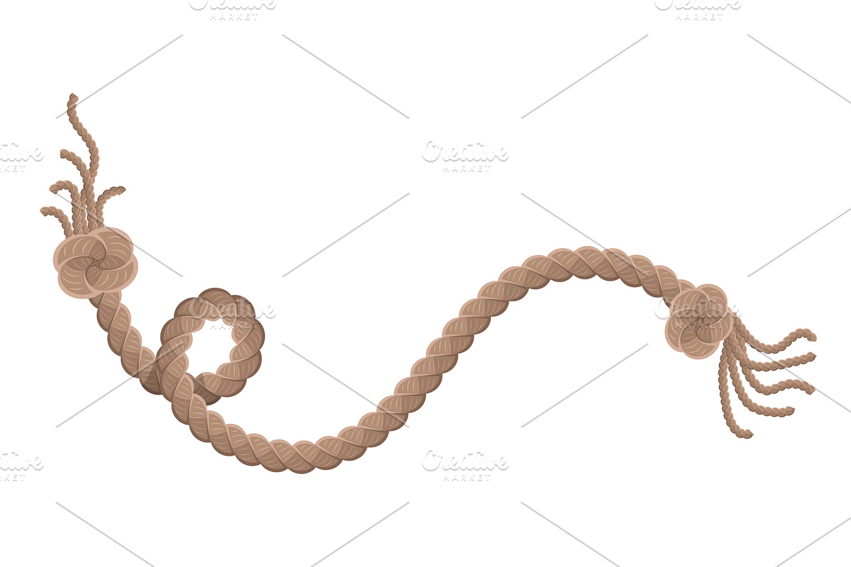Hanging rope with tassel and, an Illustration by Things for designers