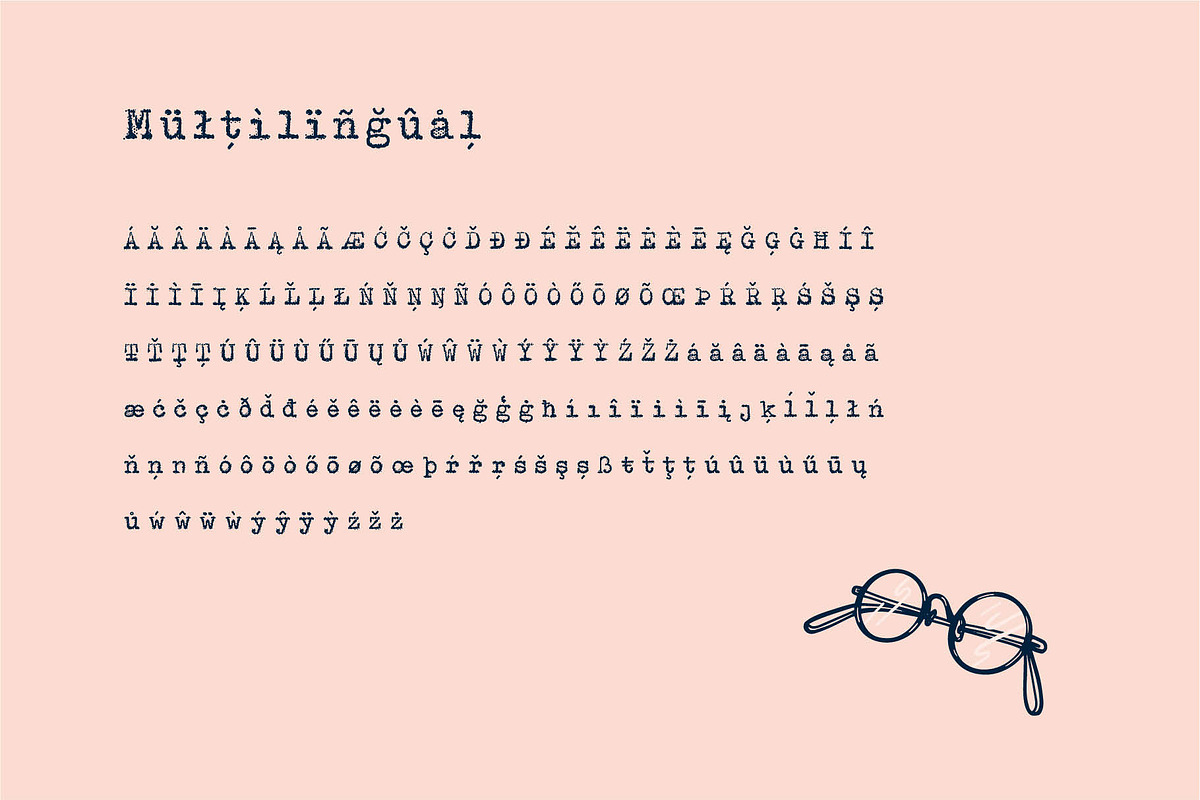 Nonfiction Typewriter Font & Extras preview 3