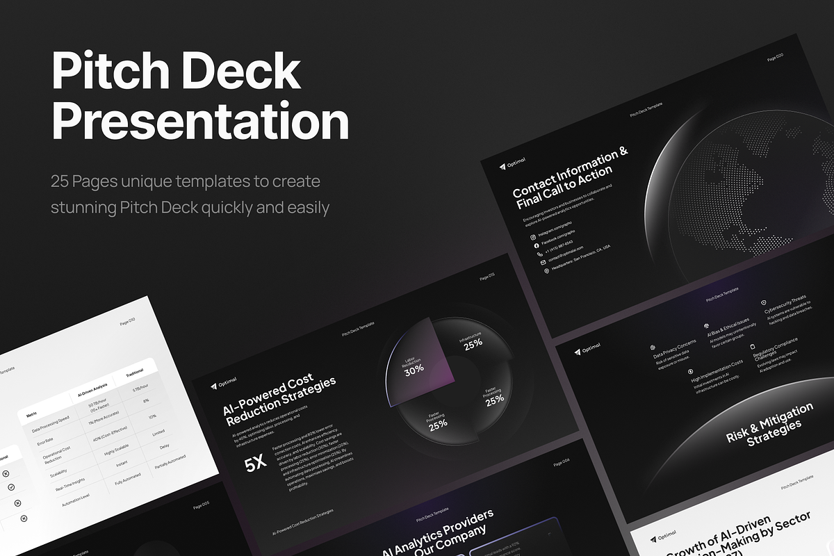 Pitch Deck AI-Powered Data Analytics, a Presentation Template by pickolabstudio (Photo 2 of 6)