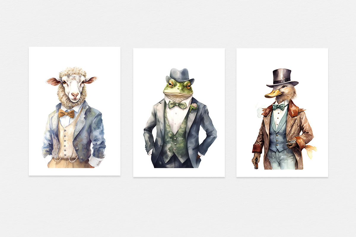 Animals in Suits Collection, an Animal Illustration by artsy-fartsy (Photo 12 of 14)