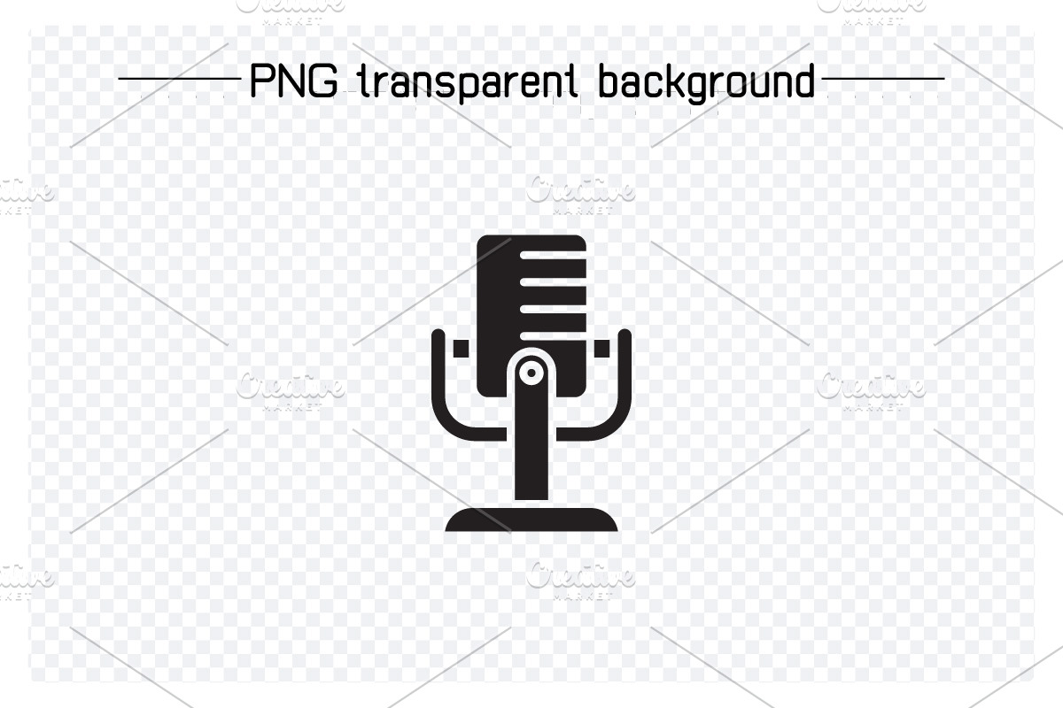 Microphone Icons Illustration Set, a Solid Icon by Designfour (Photo 4 of 7)