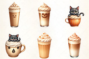 About Halloween Coffee Latte Clipart, an Illustration by CrexoraLab (Thumbnail 3 of 5)