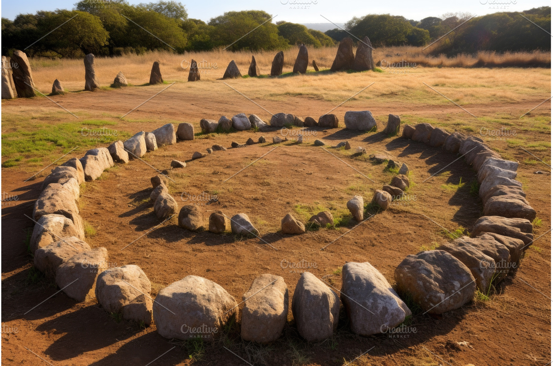 ritual stones organized in a, an Architecture Photo by Sergey Kotenev