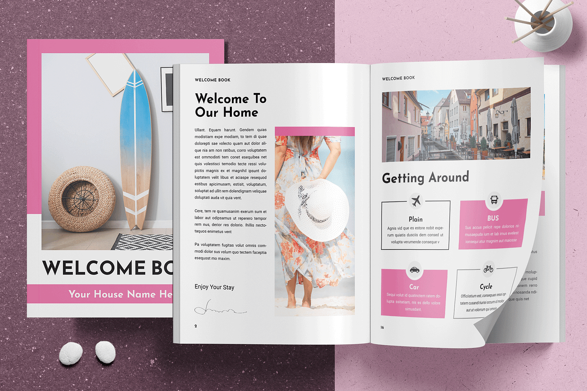 Welcome Book Magazine Template