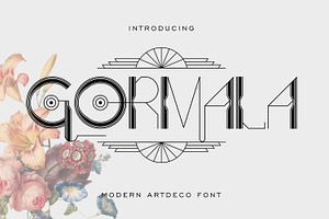 Gormala - Modern Art Deco Font