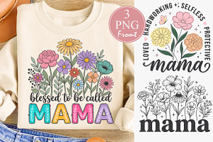 Blessed to be Called Mama Day PNG, a Seasonal Illustration by Rose Art