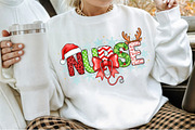 Christmas Nurse,Cute Santa PNG, an Illustration by Sublimation Artist (Thumbnail 4 of 9)